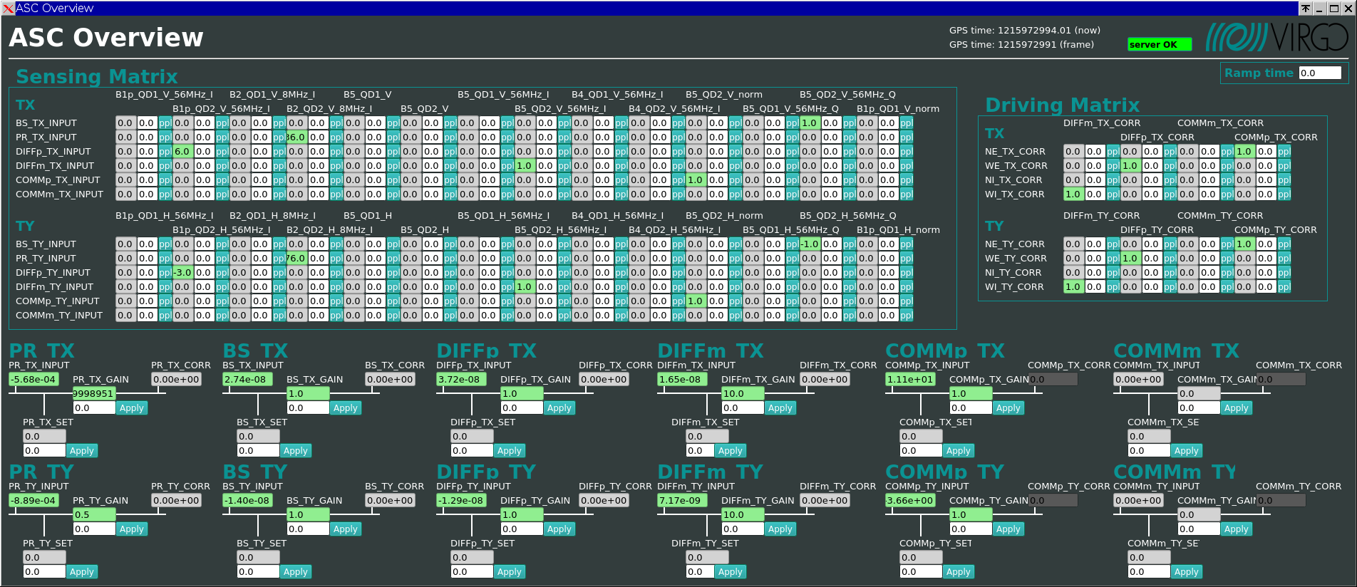 Virgo Logbook